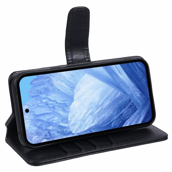 Google Pixel 8a Fodral Essential Leather Raven Black