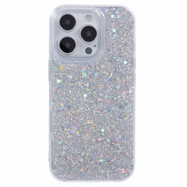 iPhone 16 Pro Max Skal Sparkle Series Stardust Silver