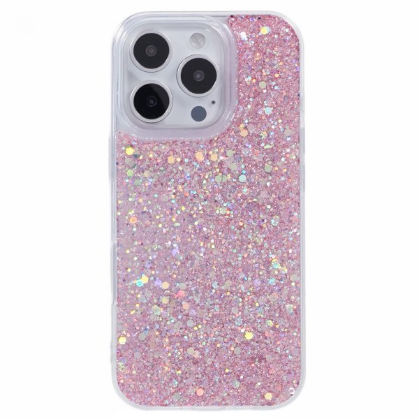 iPhone 16 Pro Max Skal Sparkle Series Blossom Pink