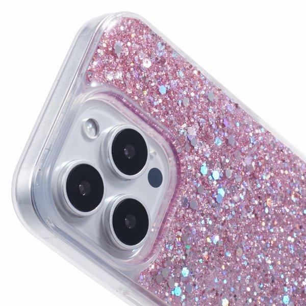 iPhone 16 Pro Max Skal Sparkle Series Blossom Pink