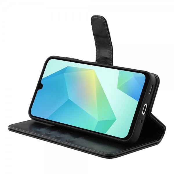 Samsung Galaxy A16 Fodral Essential Leather Raven Black