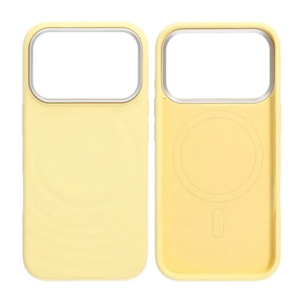 iPhone 17 Pro Max Skal Silikon MagSafe Gul