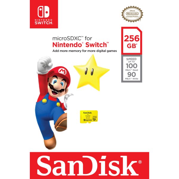 Minneskort MicroSDXC Nintendo Switch 256GB