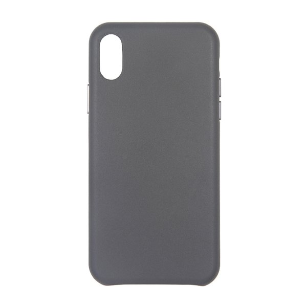 iPhone X/iPhone Xs Skal Läder Grå
