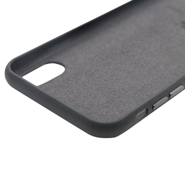 iPhone X/iPhone Xs Skal Läder Grå