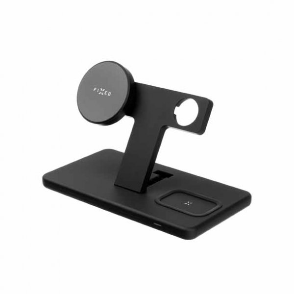 Trådlös Laddare MagPowerstation 3in1 Stand MagSafe Svart