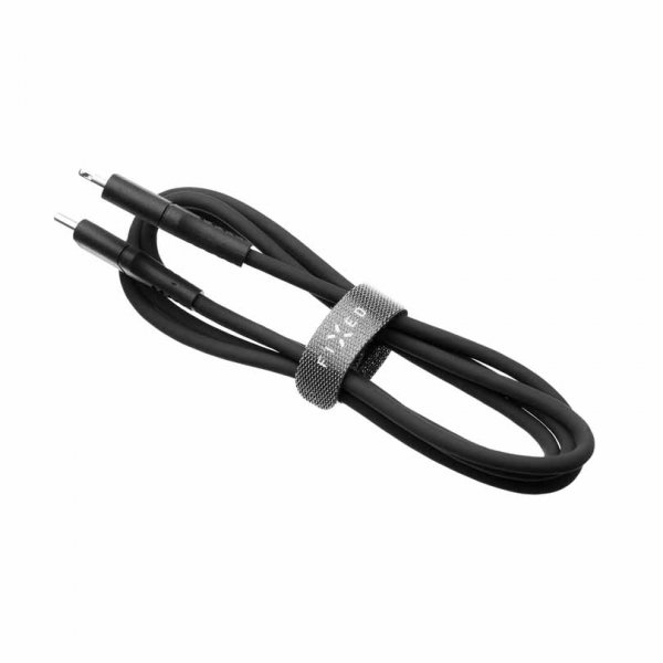 Kabel Liquid Silicone USB-C/Lightning 1.2m Svart