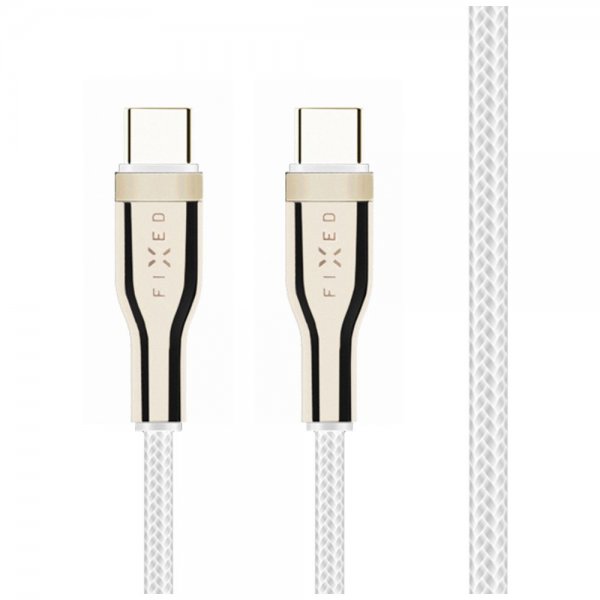 Kabel METAL Series USB-C/USB-C 1.2m Vit
