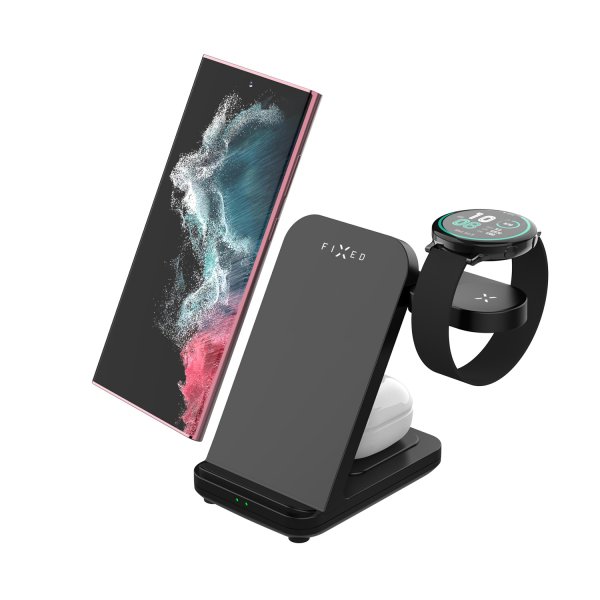 Trådlös Laddare Powerstation for Samsung 3in1 15W Svart