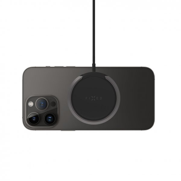 Trådlös Laddare MagPad Wireless Charger MagSafe Svart