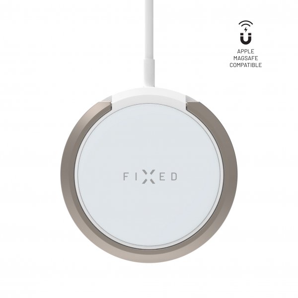 Trådlös Laddare MagPad Wireless Charger MagSafe Vit