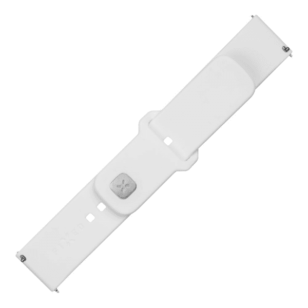 Samsung Galaxy Watch 20mm Armband Silicone Sporty Strap Vit