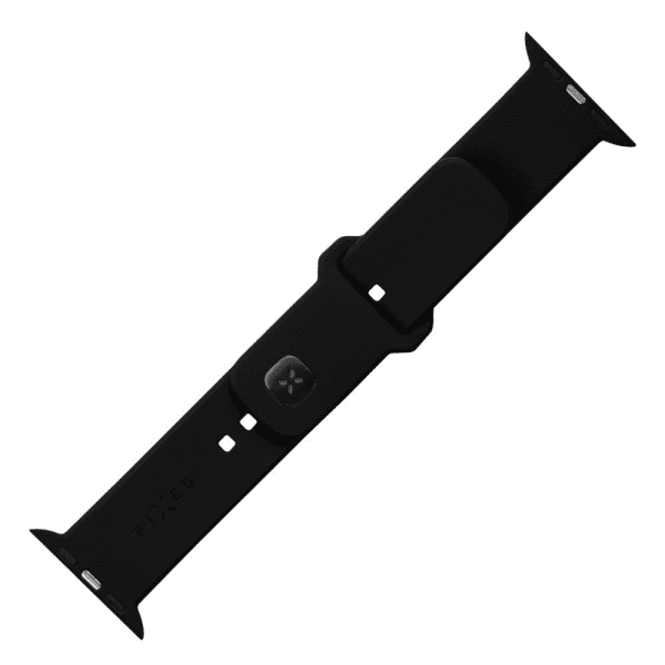 Apple Watch 44/45/46mm Armband Silicone Sporty Strap Svart