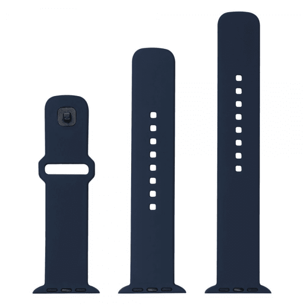 Apple Watch 38/40/41/42mm Armband Silicone Sporty Strap Blå