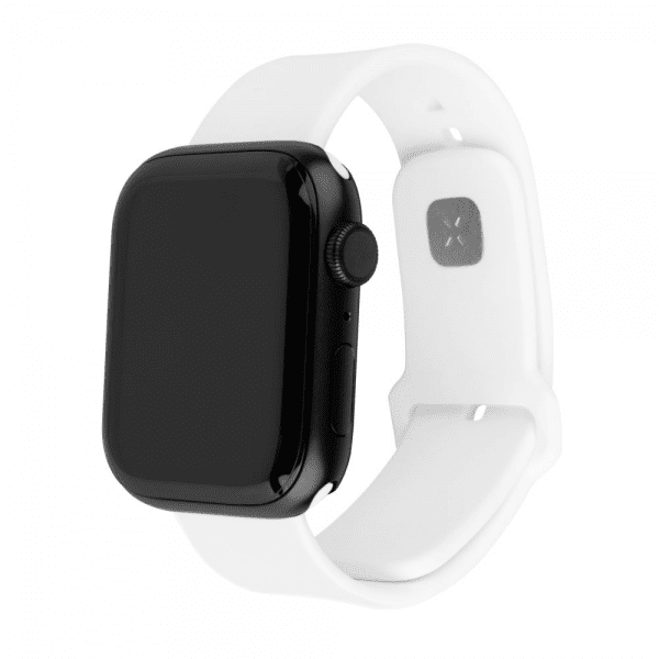 Apple Watch 38/40/41/42mm Armband Silicone Sporty Strap Vit