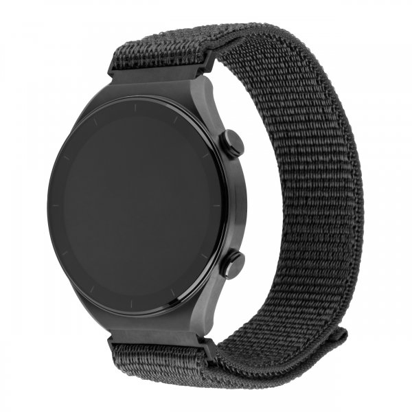 Samsung Galaxy Watch 20mm Armband Nylon Sporty Strap Grå