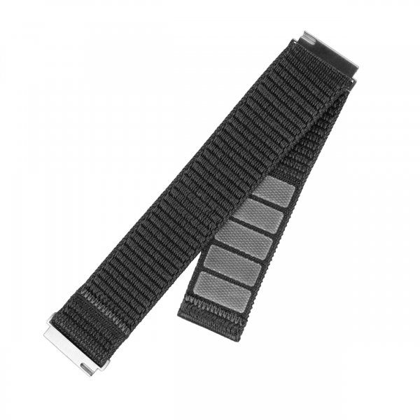 Samsung Galaxy Watch 20mm Armband Nylon Sporty Strap Grå