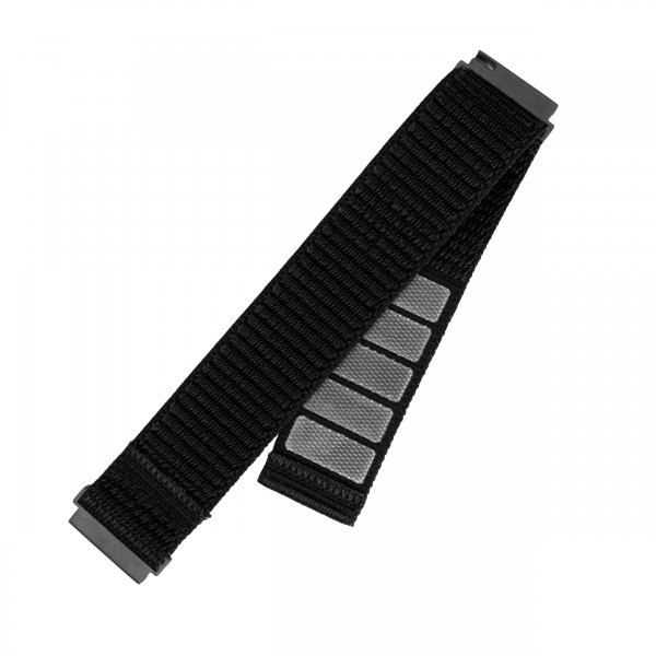 Samsung Galaxy Watch 22mm Armband Nylon Sporty Strap Svart