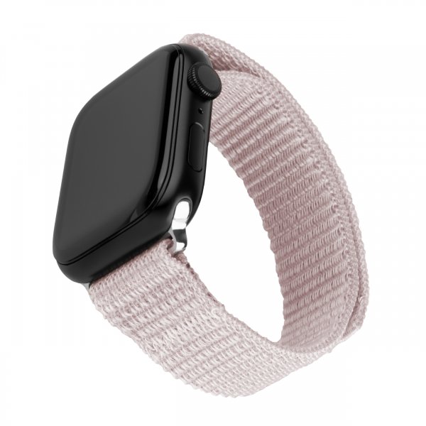 Apple Watch 44/45/46mm Armband Nylon Sporty Strap Rosa
