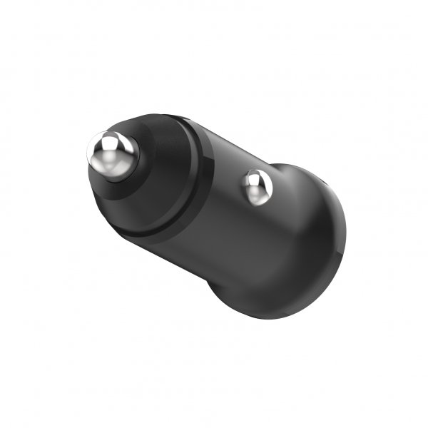 Mini Billaddare med Lightning-kabel 1m 15W Svart