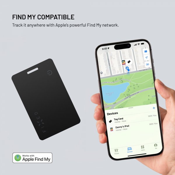 Tag Card Smart Tracker Svart