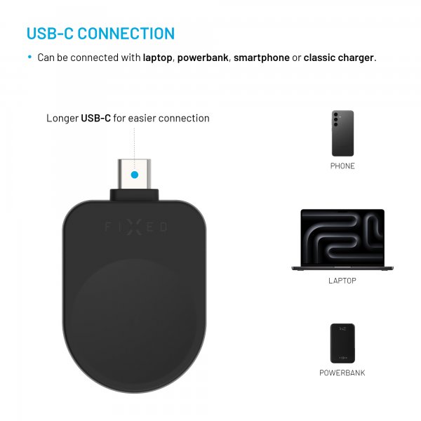 Laddare Samsung Galaxy Watch USB-C Svart