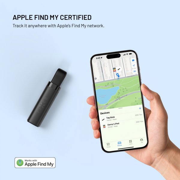 Smart Tracker Tag Stick Svart