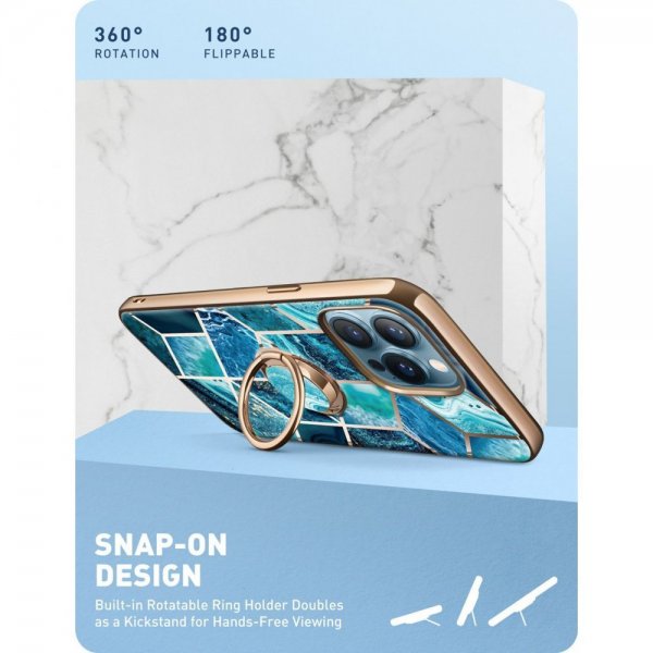 iPhone 13 Pro Skal Cosmo Snap Blue Marble