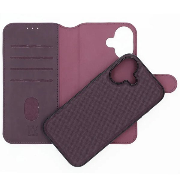 iPhone 17 Fodral 4 Kortfack Löstagbart Skal Lila
