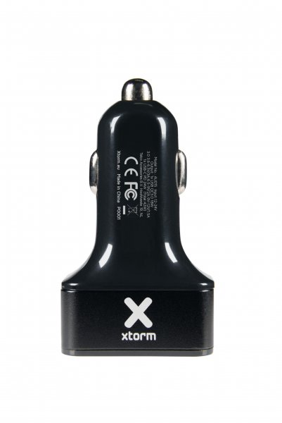 Billaddare 36W 3xUSB-A Svart