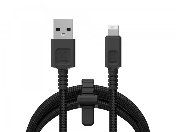 Lightning till USB-A Kabel Next Gen 12W 1.5m Svart