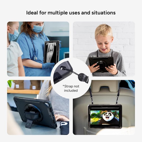 iPad 10.2 (gen 7/8/9) Skal Rugged Tablet Case Svart