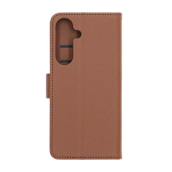 Samsung Galaxy S25 FE Fodral med Kortfack Stativfunktion Brun