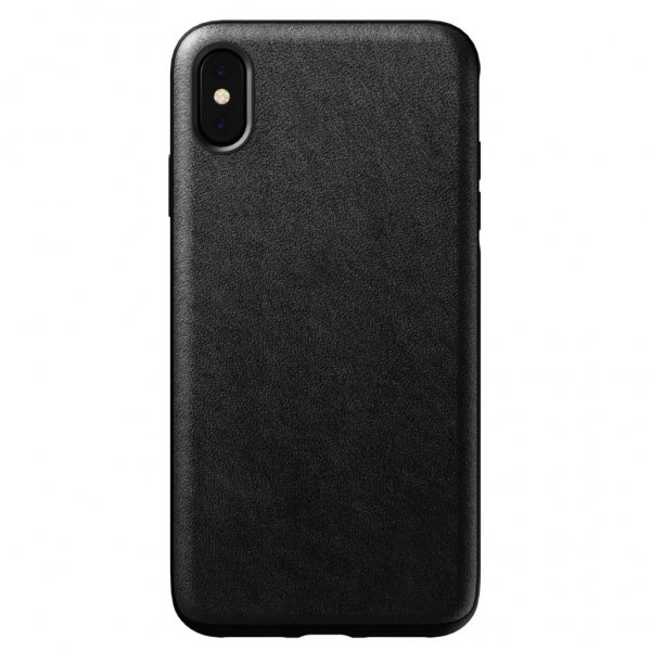iPhone Xs Max Skal Rugged Case Black Leather