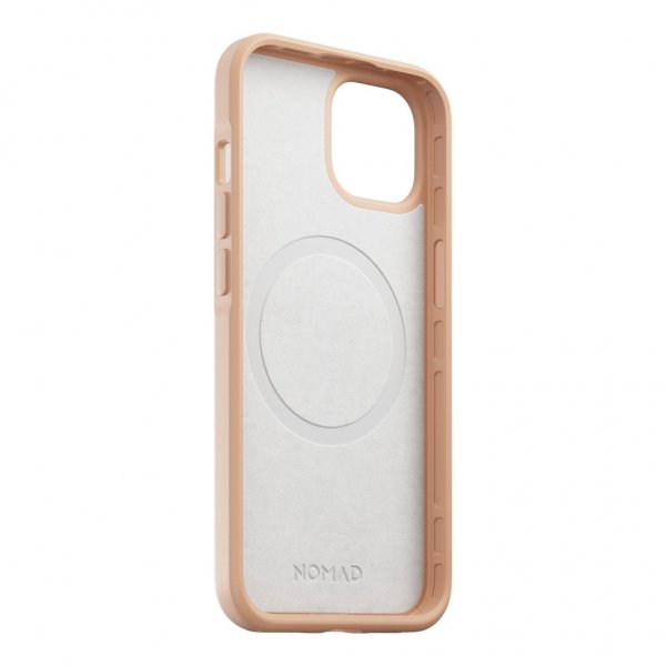 iPhone 14 Skal Modern Leather Case Natural