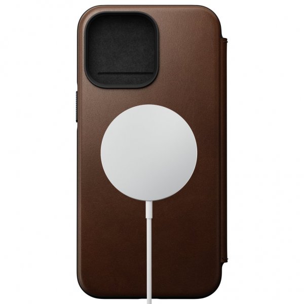 iPhone 14 Pro Max Fodral Modern Leather Folio Brun