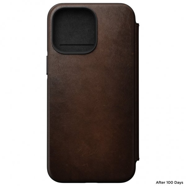 iPhone 14 Pro Max Fodral Modern Leather Folio Brun