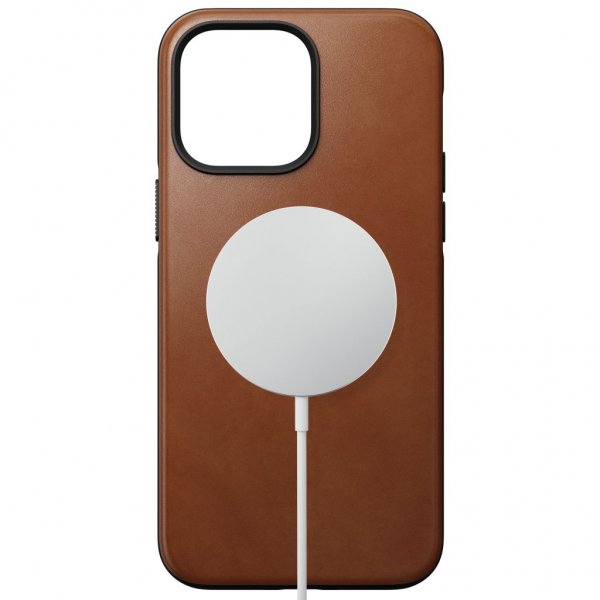 iPhone 14 Pro Max Skal Modern Leather Case English Tan