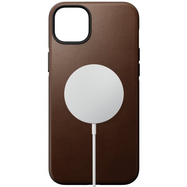 iPhone 14 Plus Skal Modern Leather Case Brun