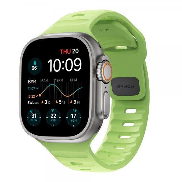 NOMAD Apple Watch 42/44/45mm/Apple Watch Ultra Armband Sport Band Glow 2.0
