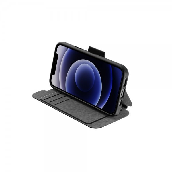 iPhone 12/iPhone 12 Pro Fodral EvoLite Wallet Svart