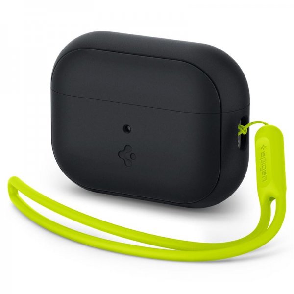 AirPods Pro 2 Skal Silicone Fit + Strap Svart