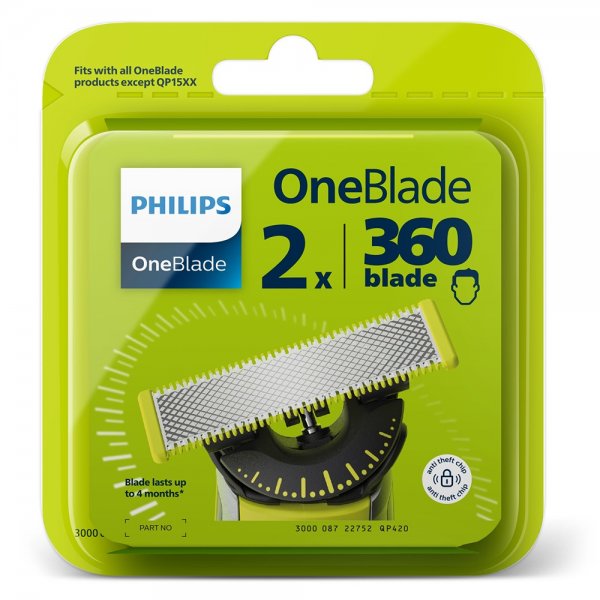 OneBlade QP420/50 Ersättningsblad 2-pack