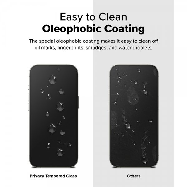 iPhone 16 Pro Skärmskydd Easy Slide Privacy 2-pack