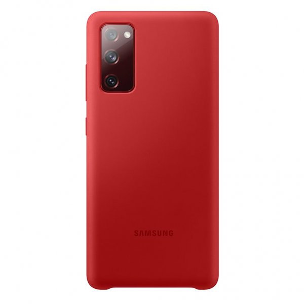 Original Samsung Galaxy S20 FE Skal Silicone Cover Röd