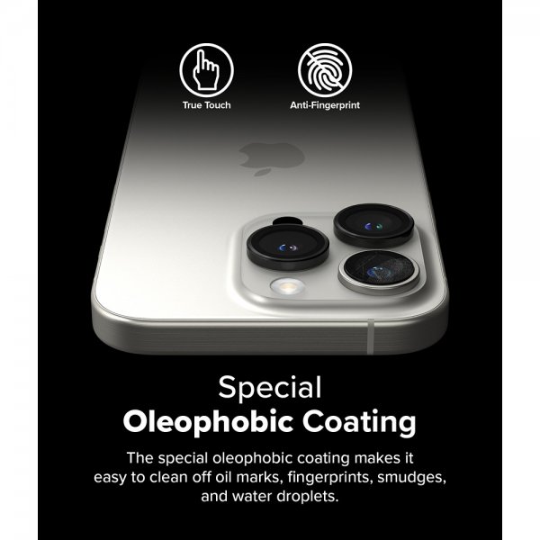 iPhone 16 Pro/iPhone 16 Pro Max Kameraskydd Camera Lens Frame 2-pack