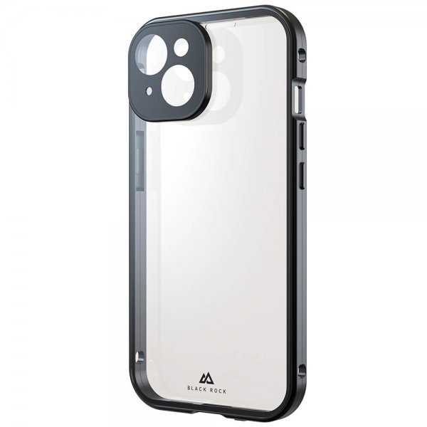 iPhone 15 Skal 360 Glass Transparent Svart