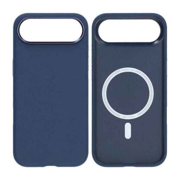 iPhone Air Skal Konstläder MagSafe Blå