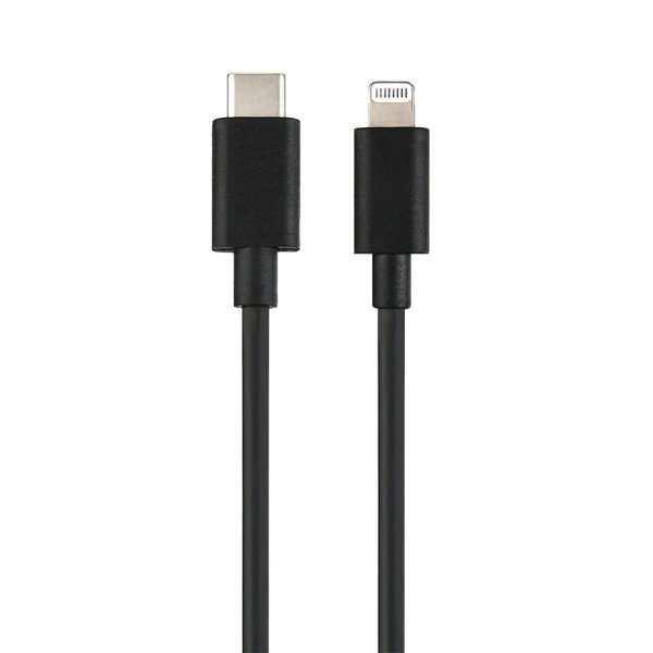 Laddare med Kabel Fast Charger Kit USB-C till Lightning 20W Svart