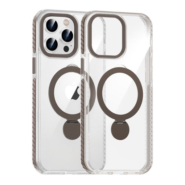 iPhone 14 Pro Max Skal Ringstativ MagSafe Transparent